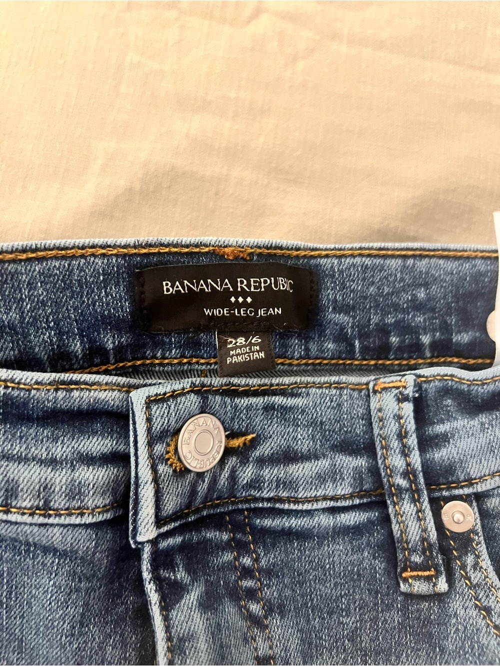 Banana Republic Medium Blue Wide-Leg Jeans